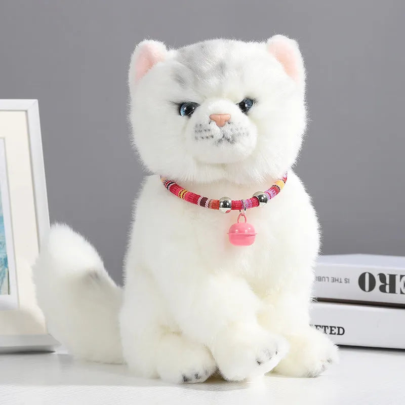 Coloured adjustable pet collar with ethnic embroidery and a metal bell, shown on a dog.