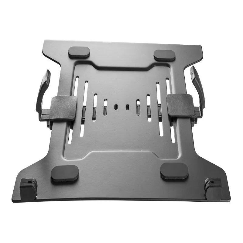 Notebook stand tray for 17.3 inch or less laptops, plastic and sheet metal, 300 x 60 x 280mm, 4.5kg load