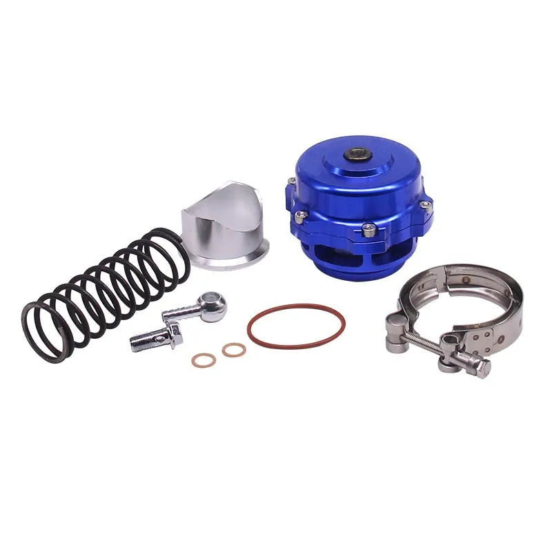 Aluminium alloy blowdown valve pressure relief device for turbocharger protection in six colour options