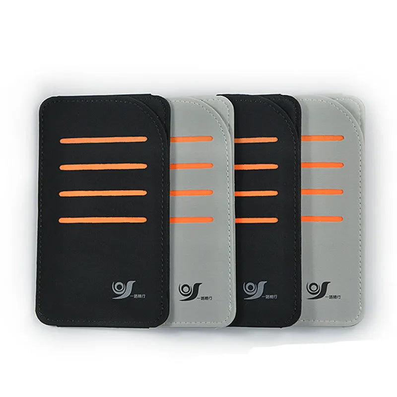 Set of four rigid car sun visor shading panels and a vehicle-mounted storage bag.