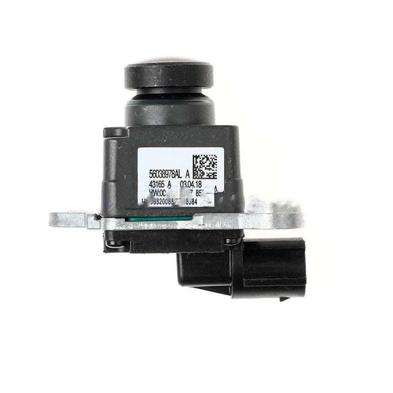 Black plastic reversing camera for Dodge trucks with rotating adjustment feature