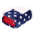 British style striped polyester lambswool blanket for autumn and winter.