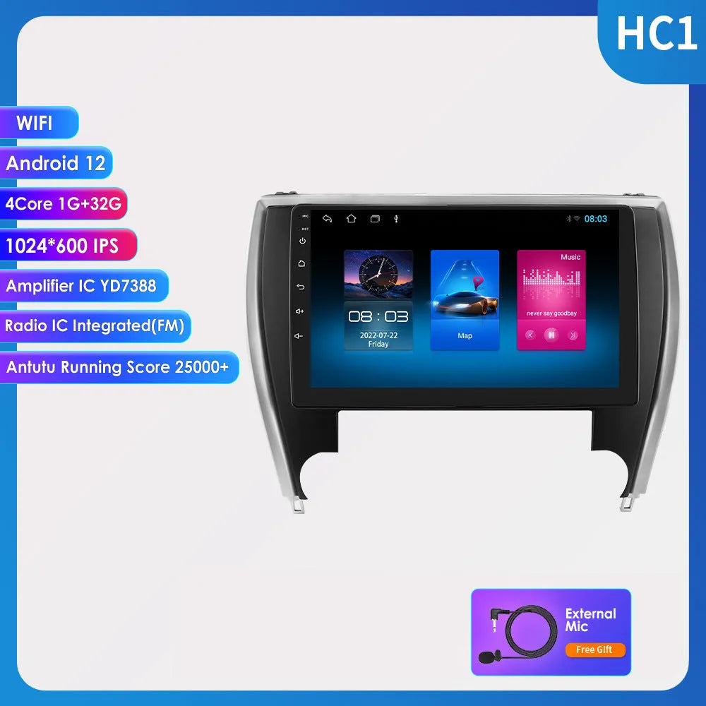 10-inch car navigation and MP5 system for Toyota Camry dashboard installation