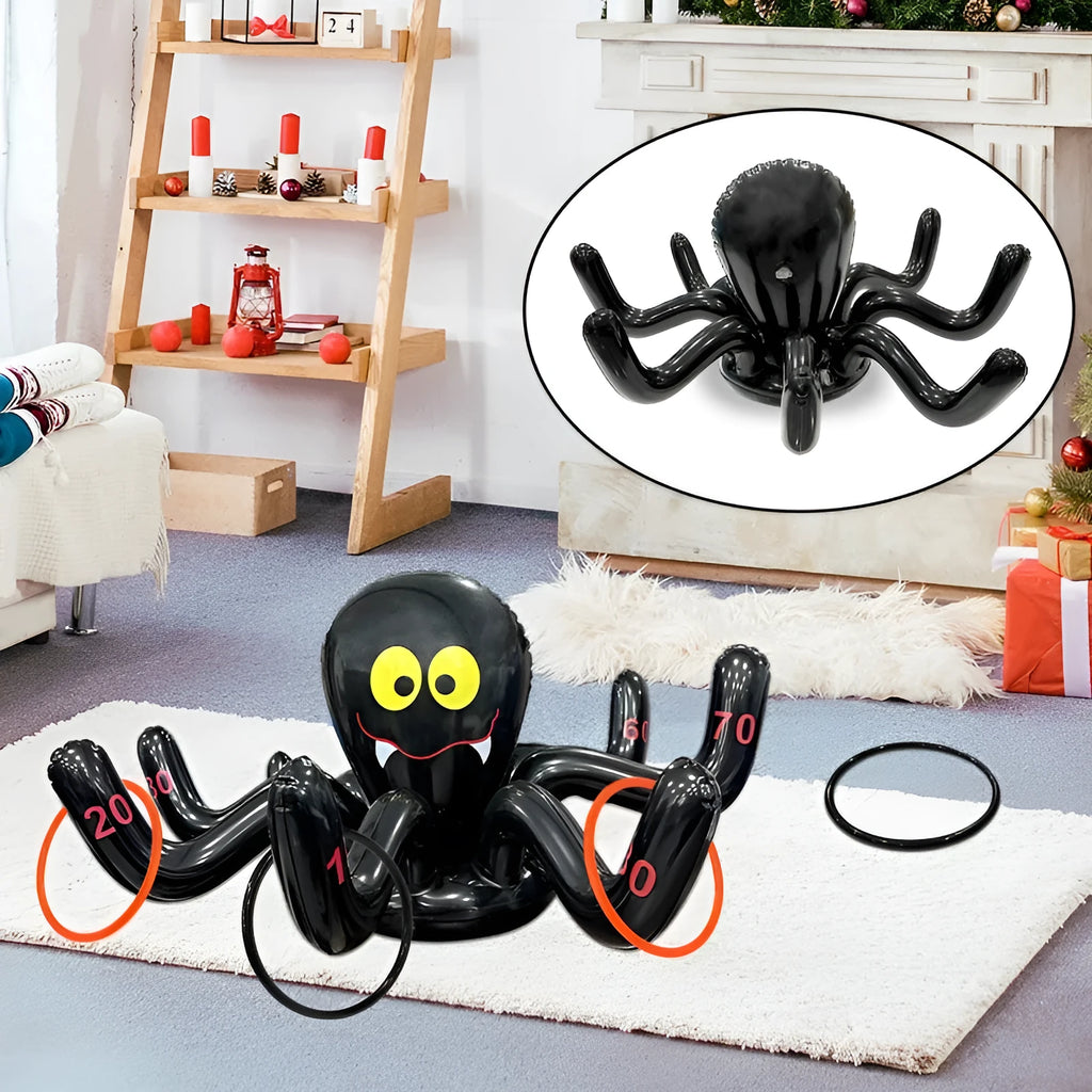 Ghost Festival inflatable octopus ferrule throwing toy in various character styles for teenagers.