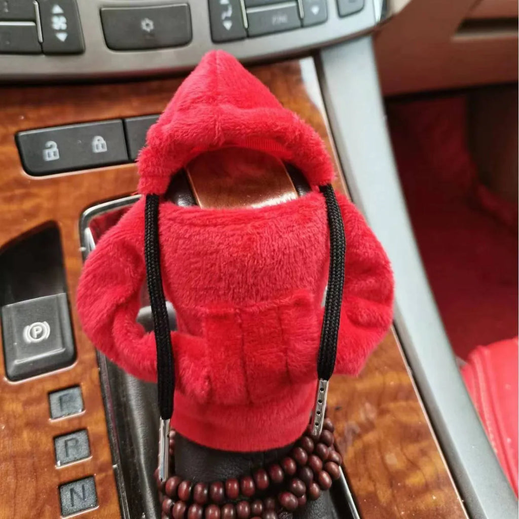 Dutch velvet car gear handle sleeve in multiple colours on vehicle gear knob