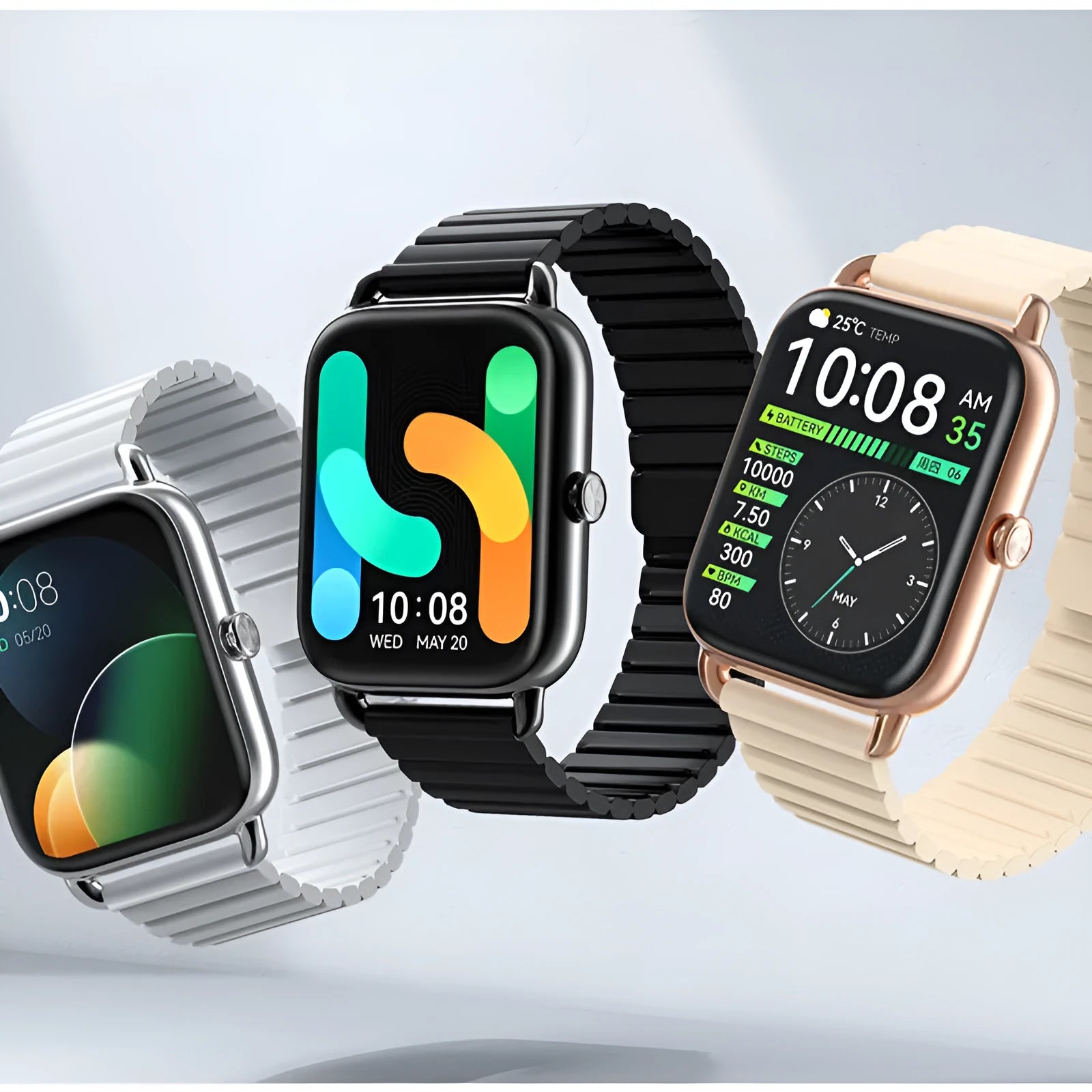 S4PLUS LS11 smart sports watch with AMOLED display showing fitness metrics