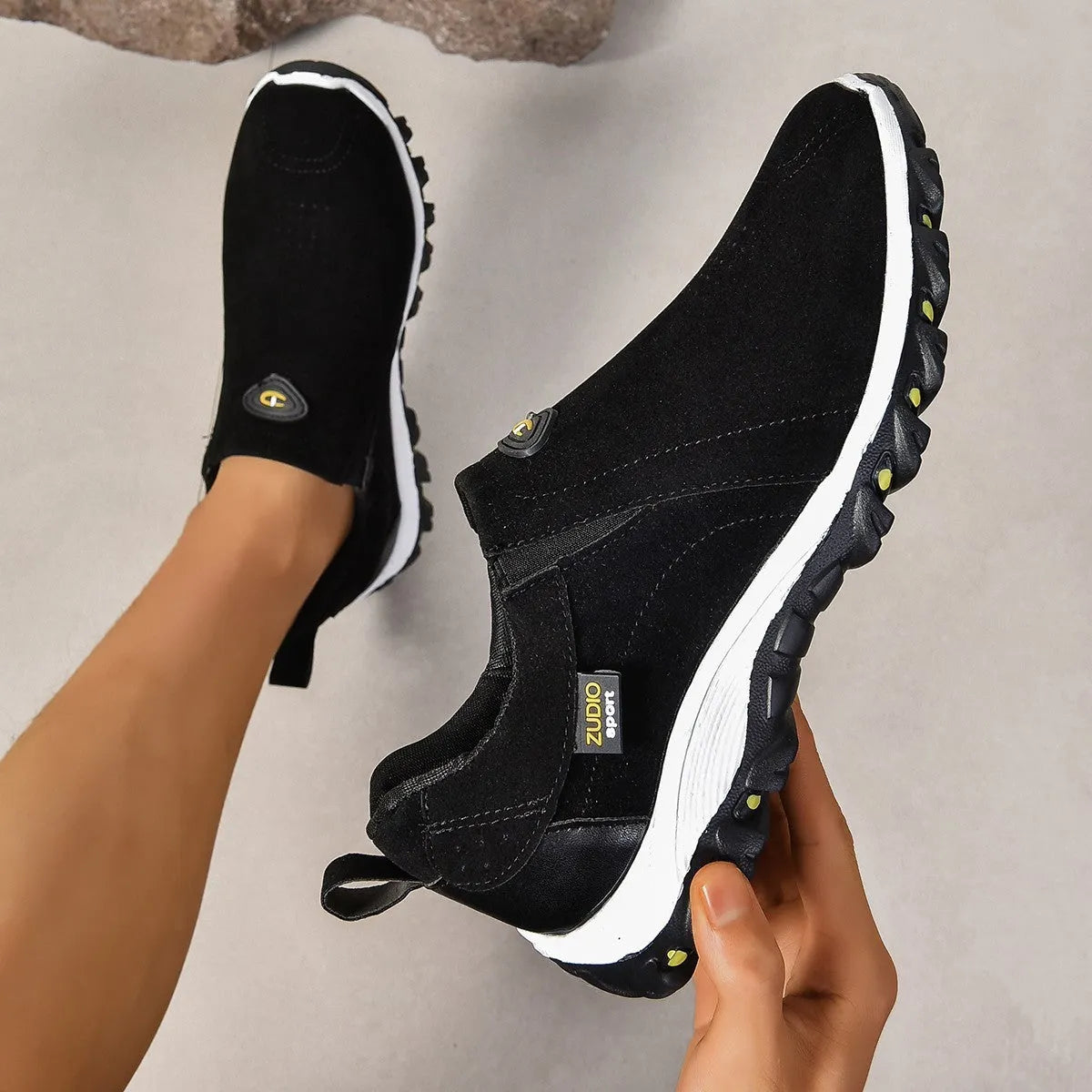 Men's round head thin shoe covers in multiple colours showing oversleeve design and rubber sole.