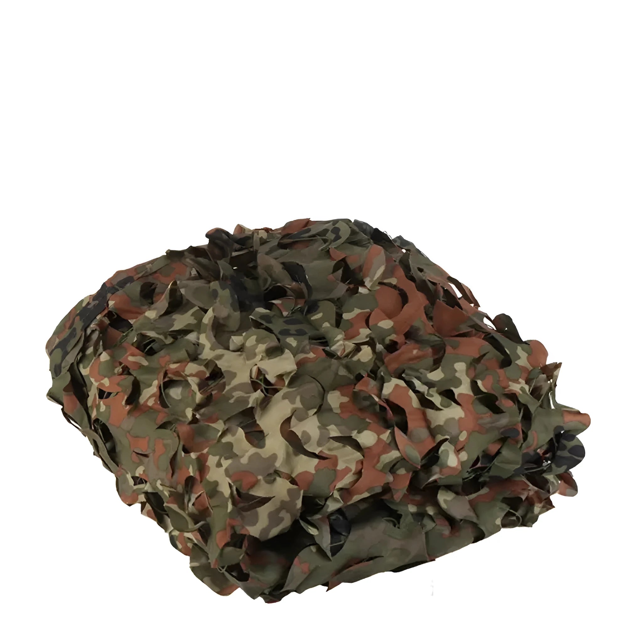 Green camouflage cover net set showing multiple pattern options for different environments