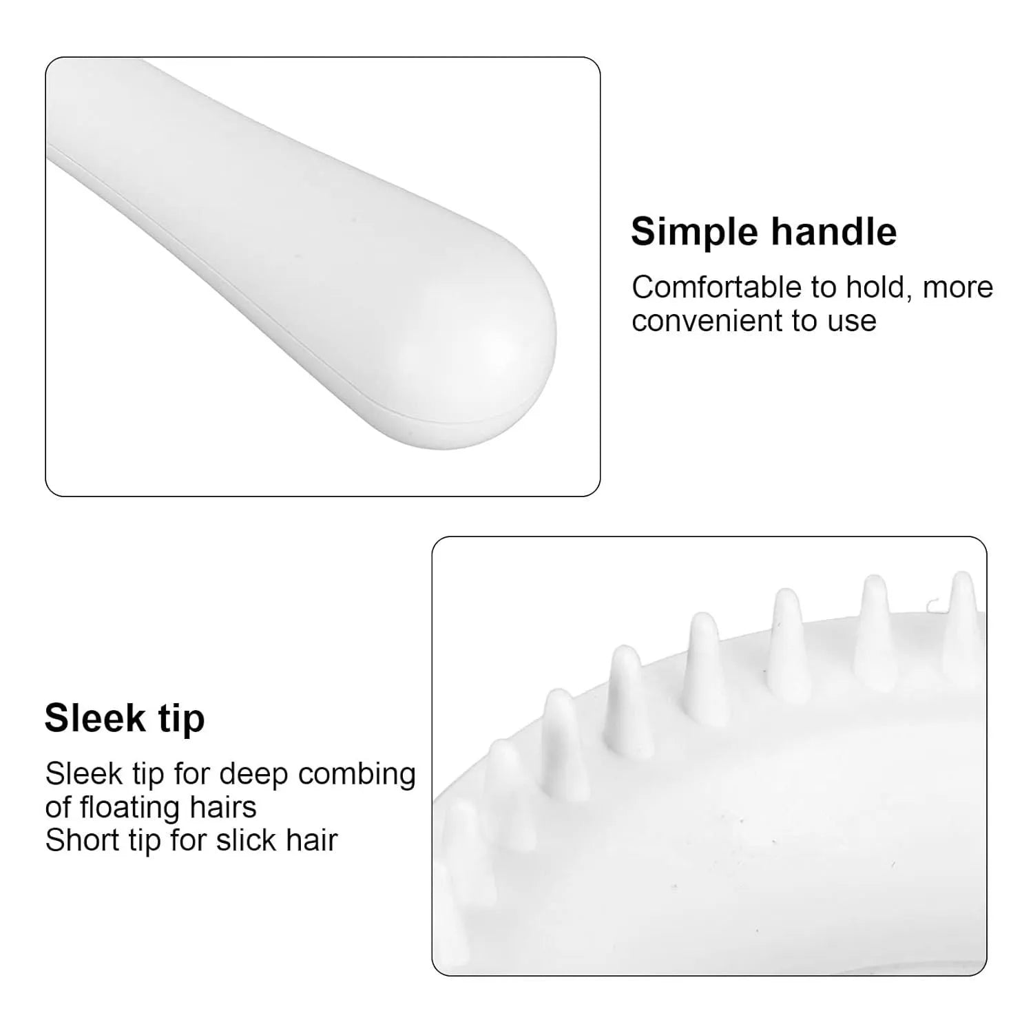 Double-sided blue pet grooming brush with comfortable handle for cats and dogs