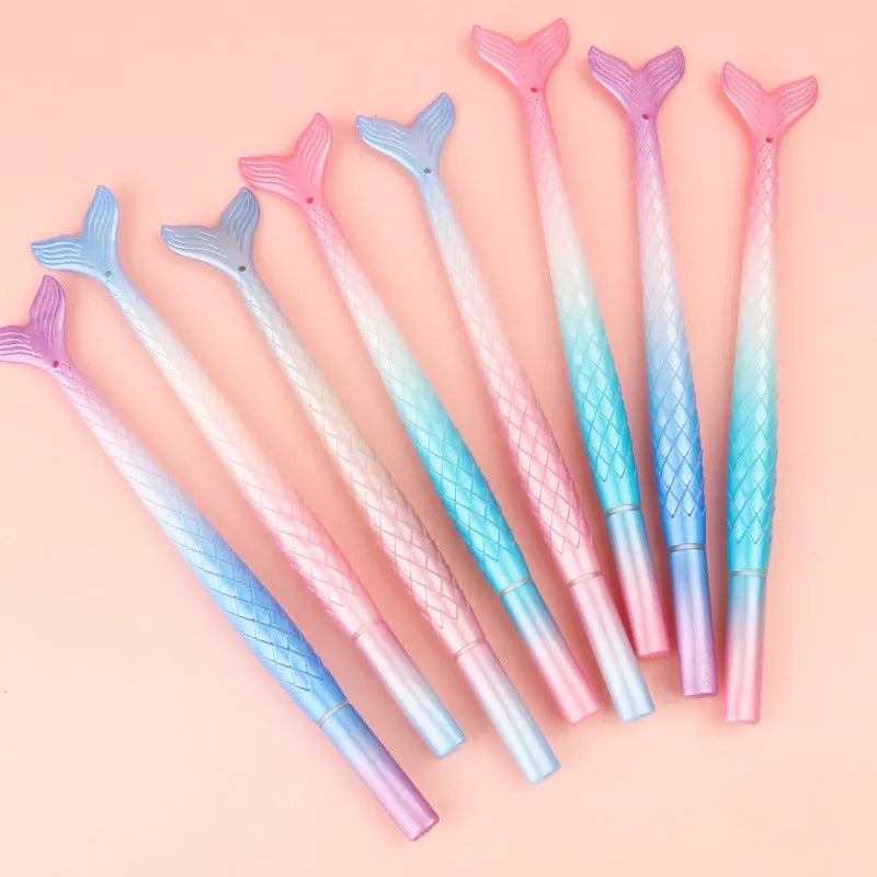 Creative cartoon mermaid design ballpoint pen with a 0.38mm fine needle tip.