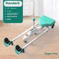 Horse leg opener stretching equipment with steel pipe frame in pink or blue with backrest option