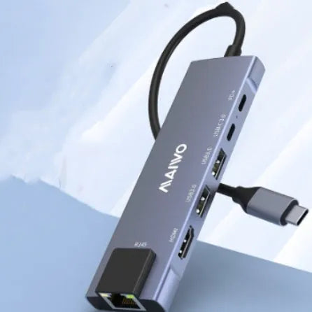 Steam Deck six-in-one docking station with HDMI, Ethernet, and USB ports