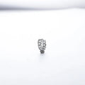 Men's silver geometric copper earrings in 10mm and 14mm sizes, including an auspicious cloud design.