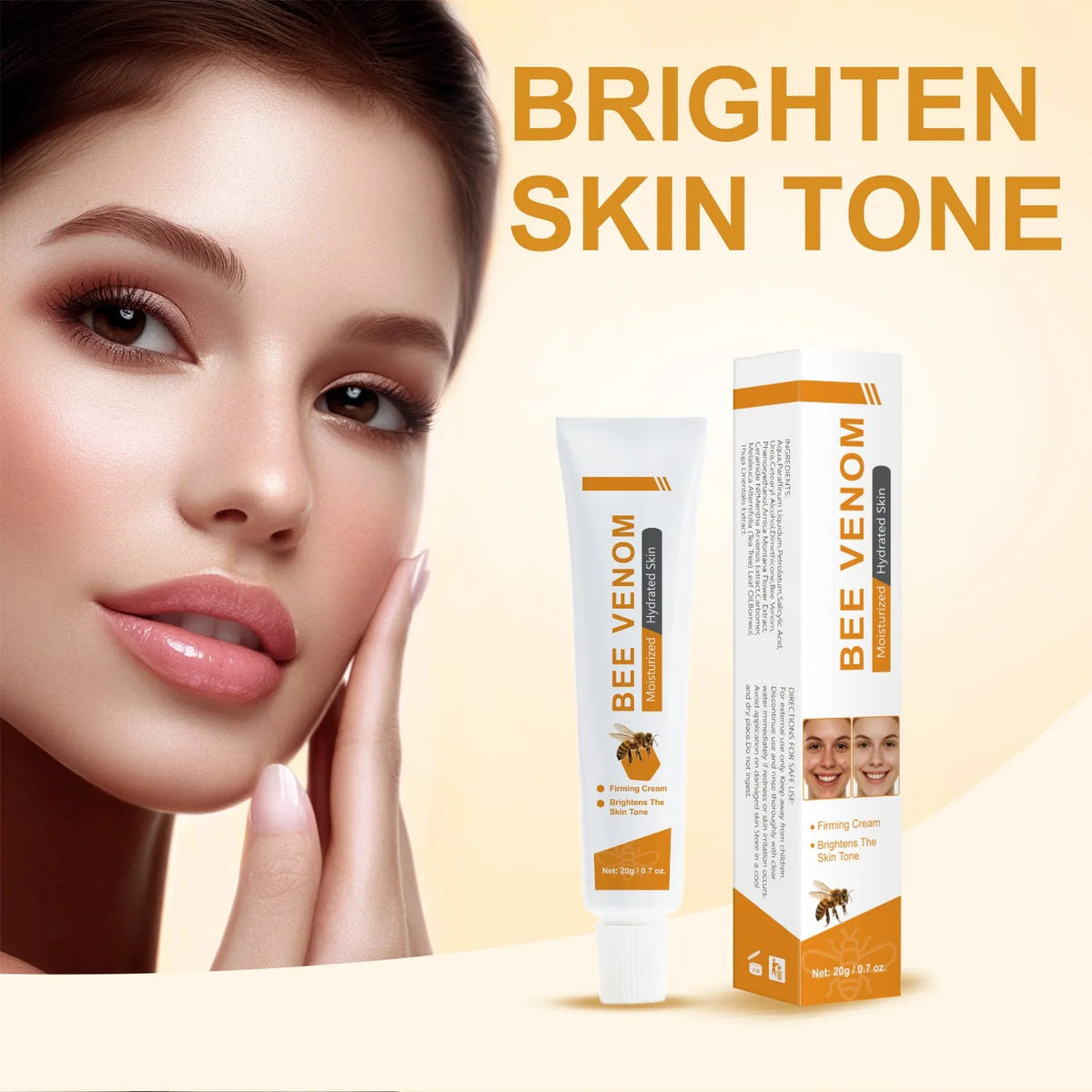 BEE facial neck cream 20g in packaging with specification code FP-A024