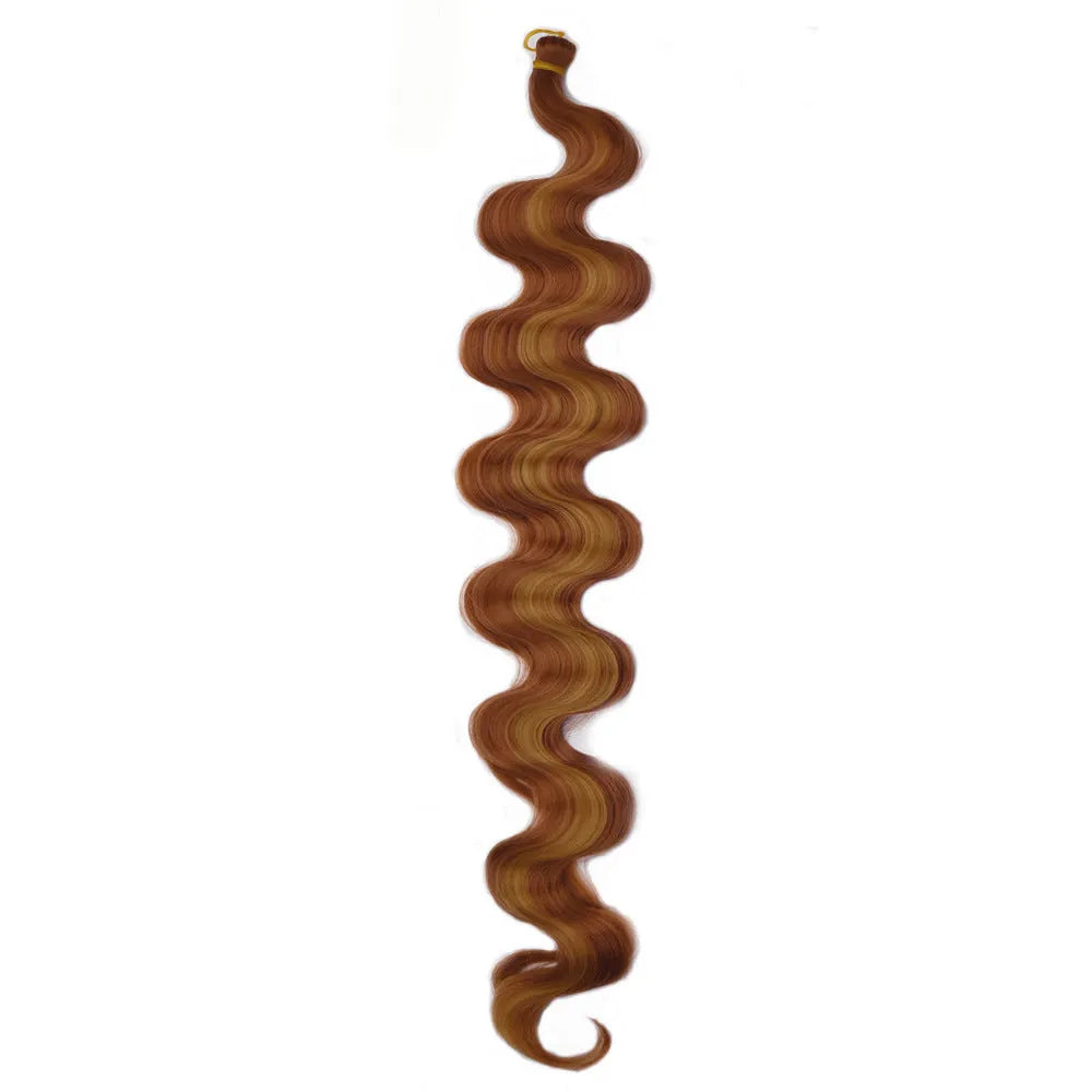 Wine red synthetic wig with big waves, 24 inches long, for crochet braid hairstyles.