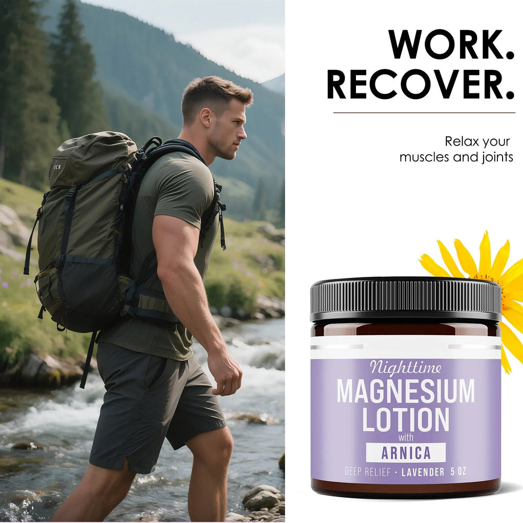 150ml magnesium body butter cream jar with shea butter and grape seed oil for skin moisturising