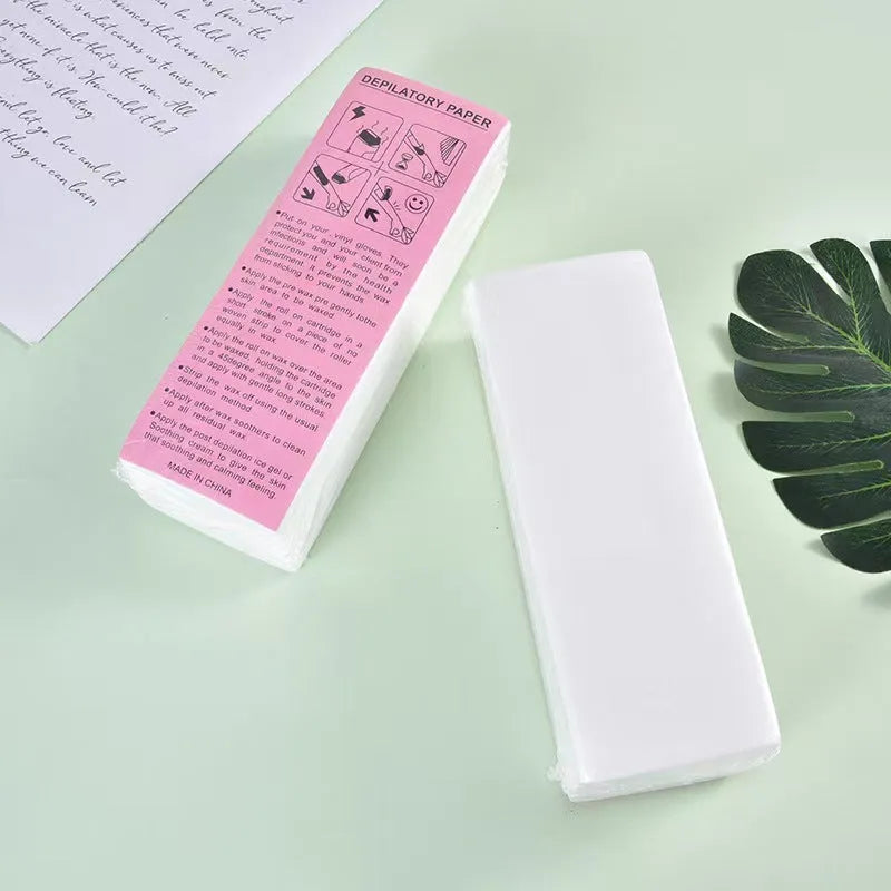 Non-woven fabric hair removal wax paper for wool tops depilation systems