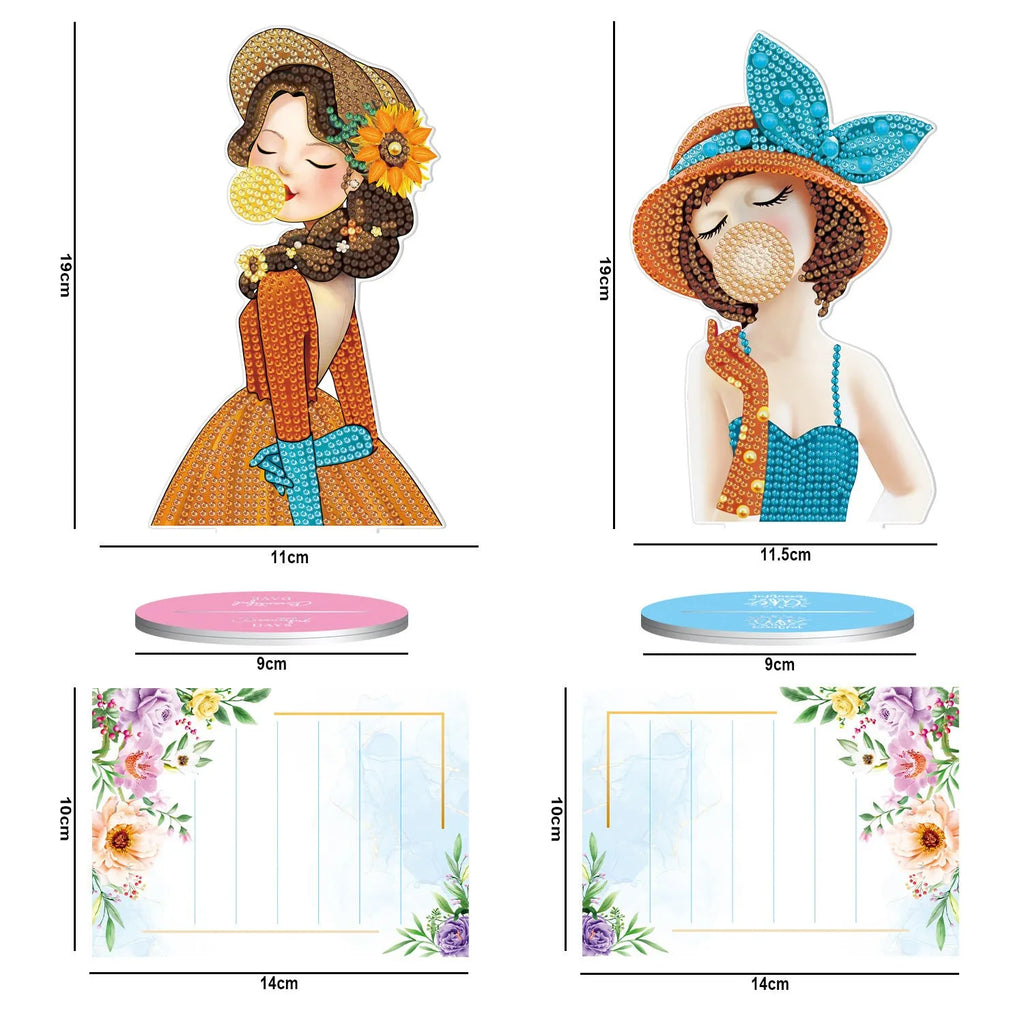 American handmade diamond painting decorative note clip for restaurant tables
