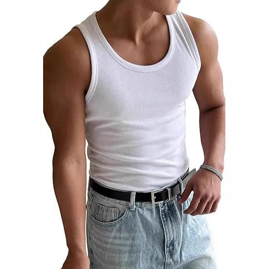 Men's tight fit round neck polyester sports t-shirt shown in one of six available colours.