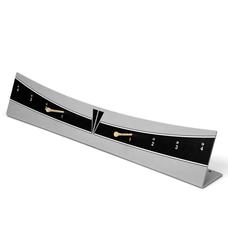 Golf putter trajectory balance simulator with adjustable push rod balancer on PVC frame