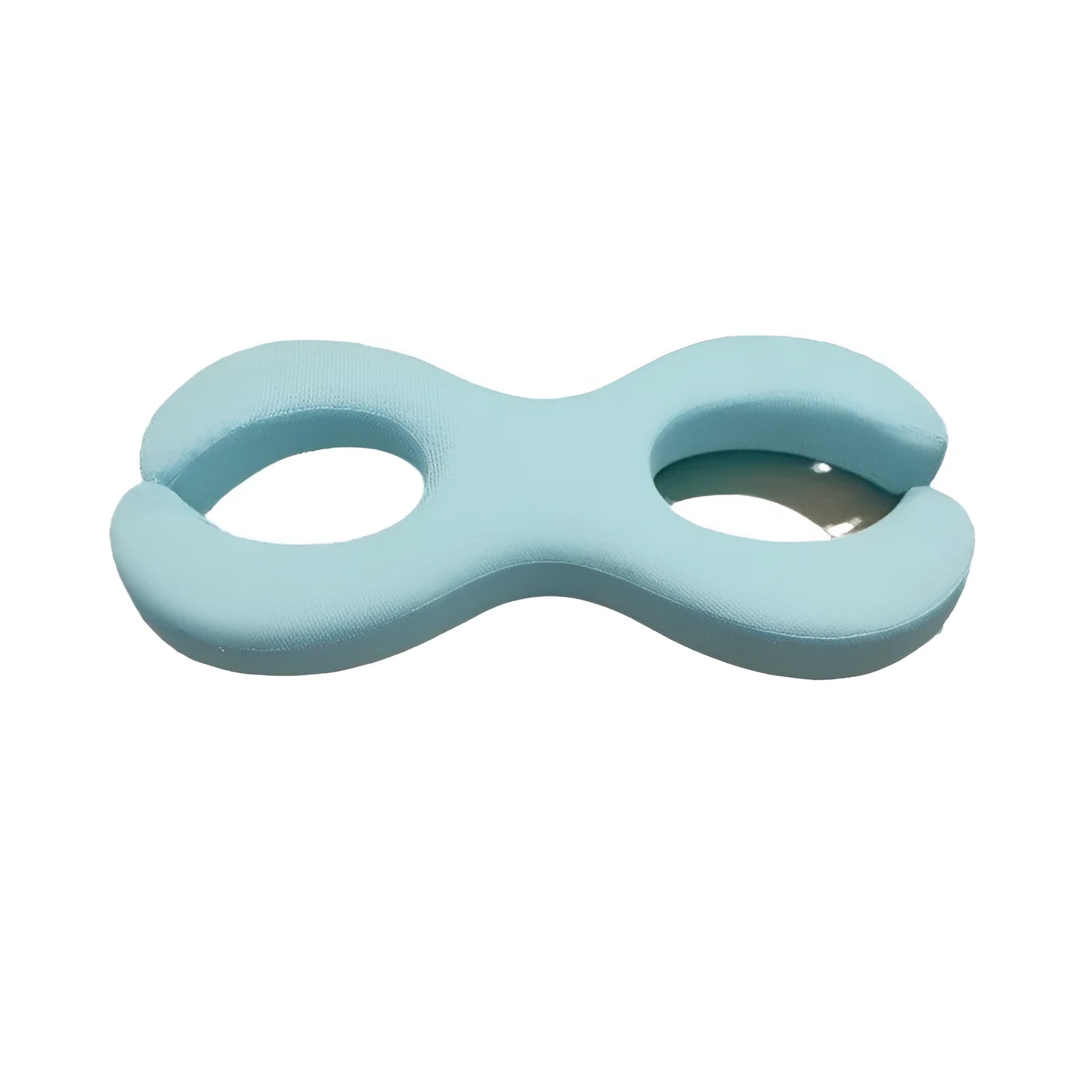 Blue cylindrical memory foam cervical traction pillow showing 6cm and 9cm thickness options