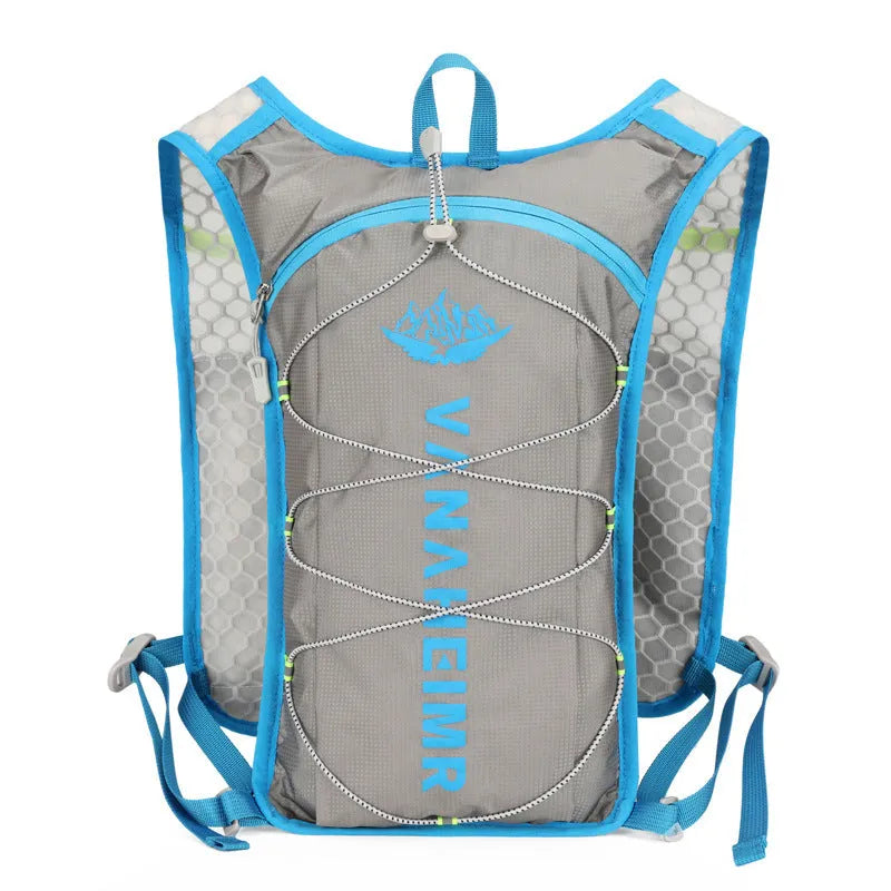 Ultra-light cross-country outdoor backpack in streamer orange colour with an air pillow belt.