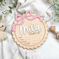 Custom wooden baby room decoration photo prop ornament with personalised name