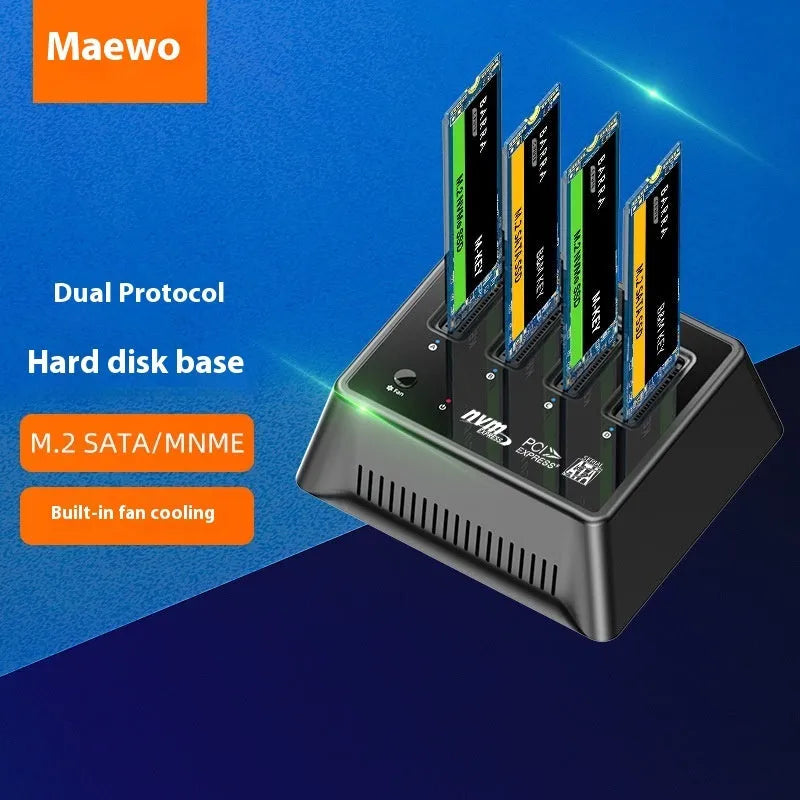 Aluminium M.2 SSD heatsink cooler for dual protocol drives, colour K30174P2.