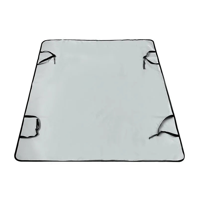 Car rear seat pet mat with water resistant isolation padding in dog bone print design