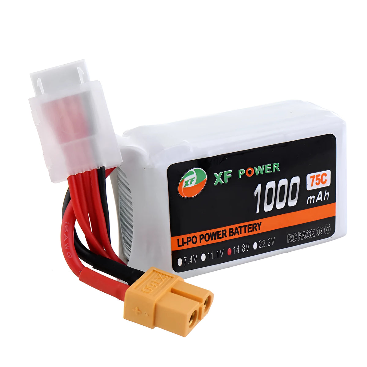 XF Power 14.8V 1000mAh graphene lithium battery for drones with XT60 plug