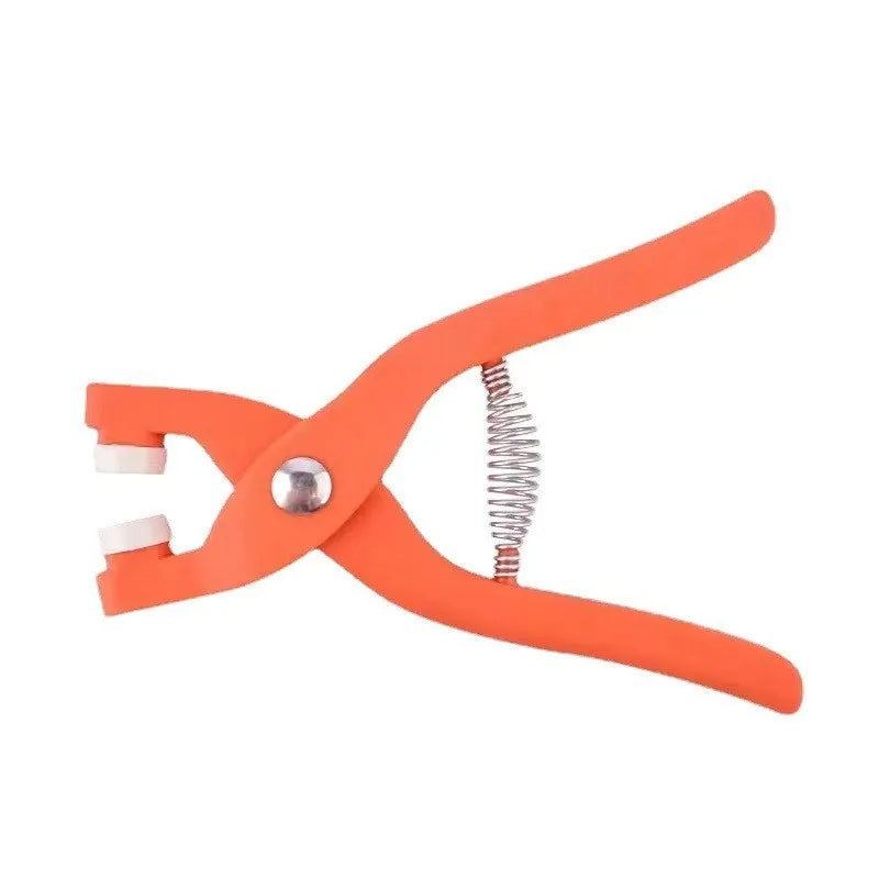 Five claw no-sew stainless steel button for children's clothing measuring 9.5mm with application pliers