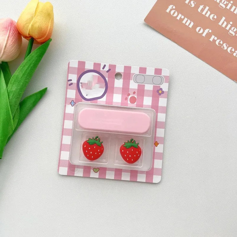Cartoon style plastic cable fixer for organising desktop magnetic hub cables