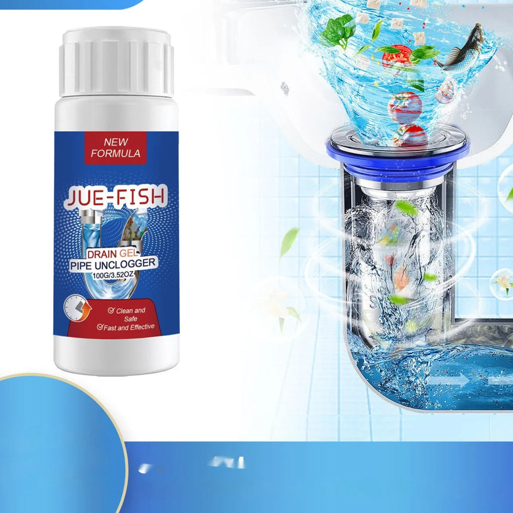 100g pipe dredge agent powder in 11 x 4.3 x 4.3 cm container for sewer and toilet cleaning