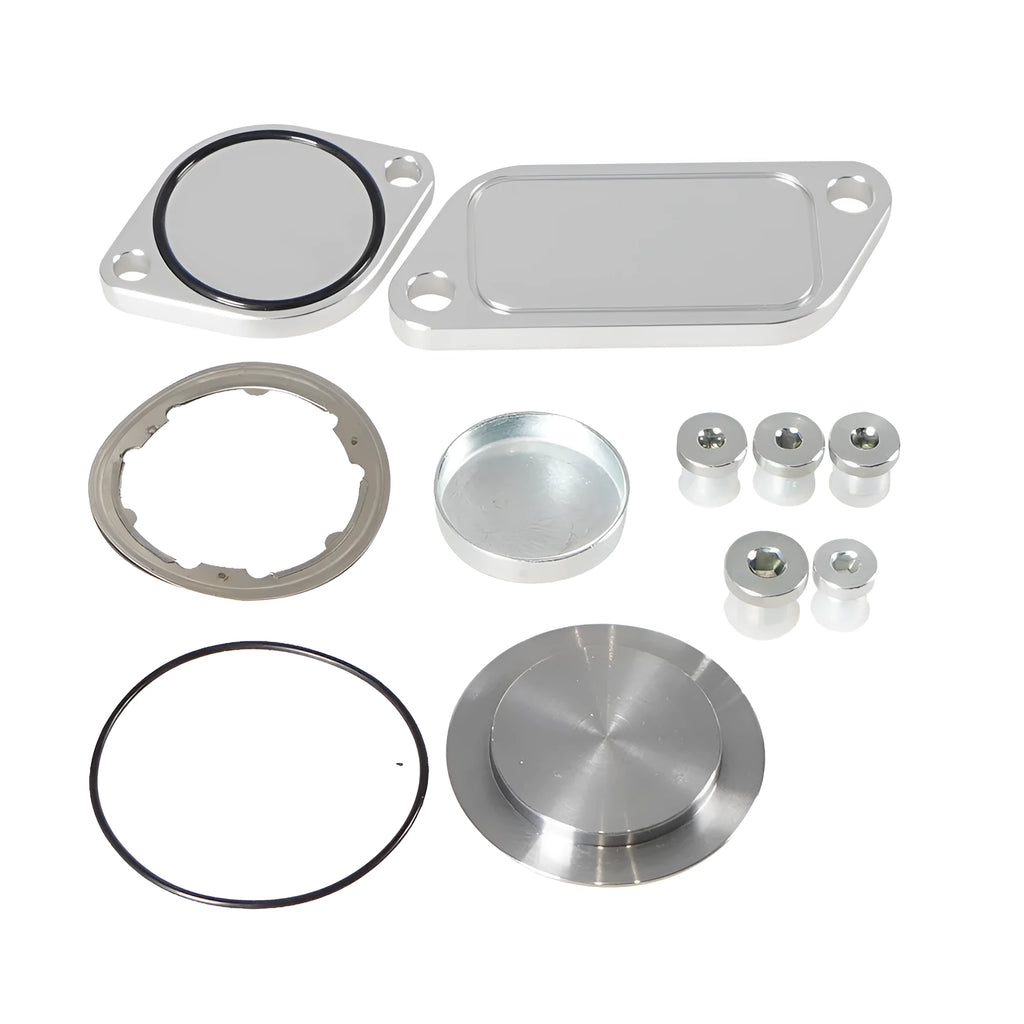 Silver aluminium alloy valve cover for automotive engine applications