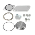 Silver aluminium alloy valve cover for automotive engine applications