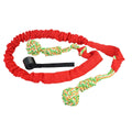 A durable cotton thread dog tug-of-war rope toy for chewing, shown in black, grey, and red colour options.