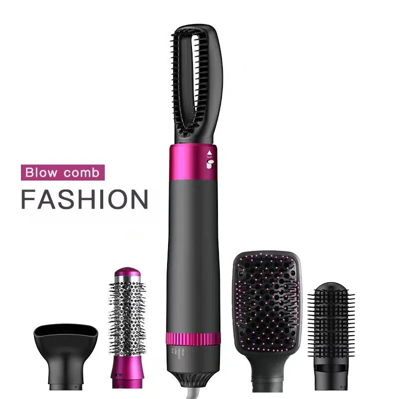 Dyson grey 5 in 1 hair dryer brush styling tool with five attachment brushes