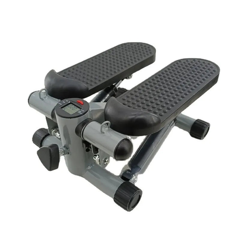 Silver grey hydraulic pedal exercise machine for home waist slimming workouts