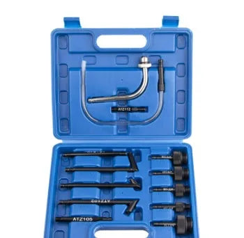 Automatic transmission oil refuelling machine with transmission injector tool and 13-piece fittings kit