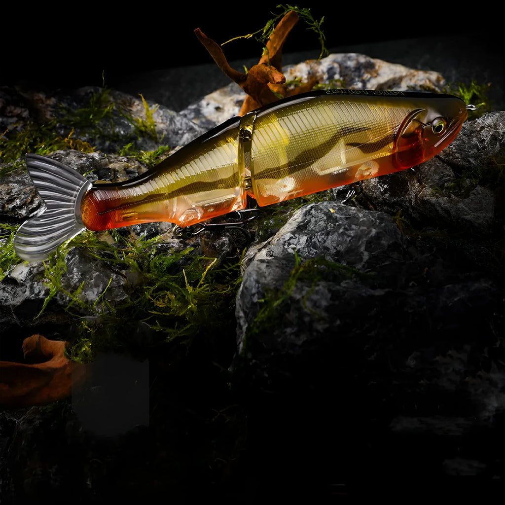 185mm plastic fishing lure for bass with 15 colour variations including natural and bright patterns