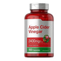 Bottle of 150 apple cider vinegar capsules dietary supplement tablets