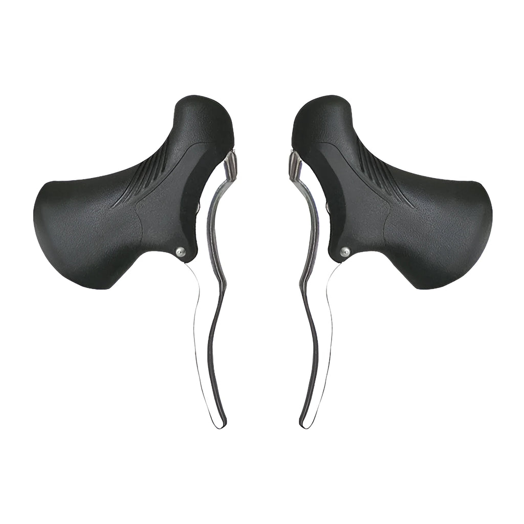 Pair of aluminum alloy road bicycle brake handles in black colour option