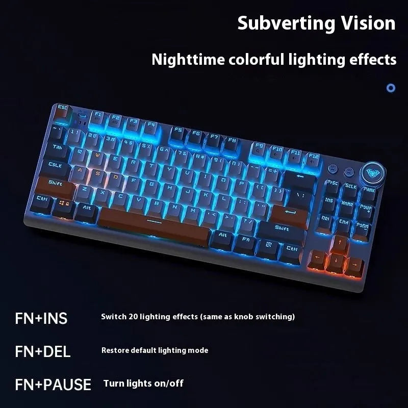 Tarantula wireless mechanical keyboard with side engraving and metal case, showing multiple colour options.