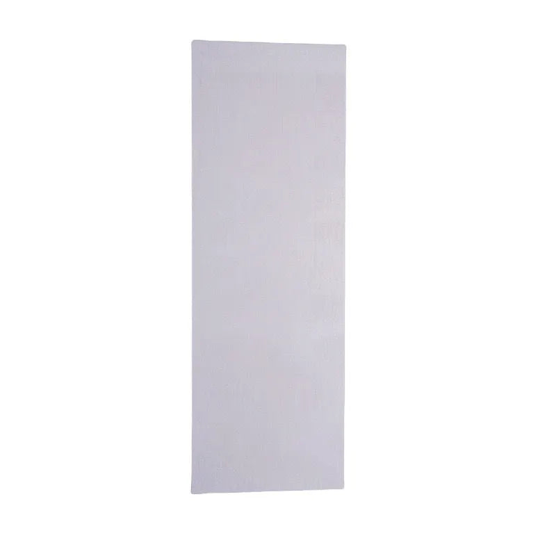 Set of six stainless steel cake scrapers with polygon patterns for professional cake decorating