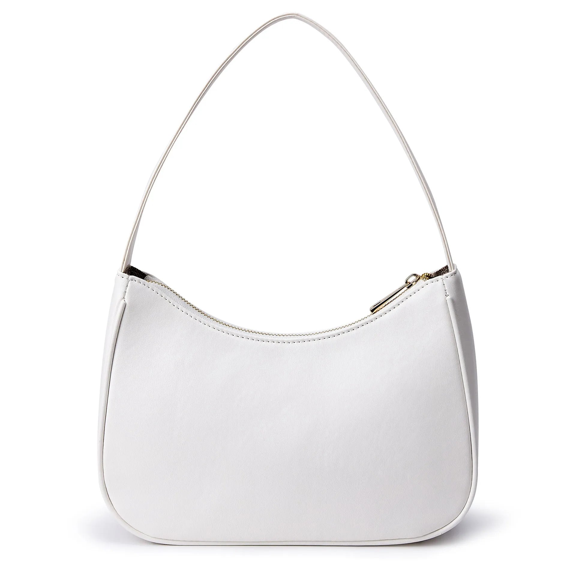 Retro style waterproof PU shoulder bag in multiple colour options including apricot and glitter