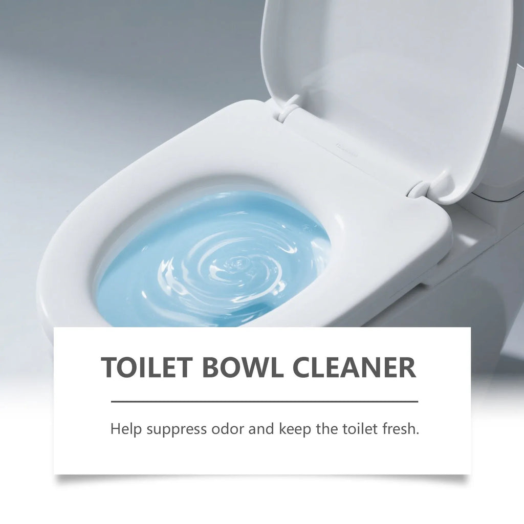 Toilet cleaning powder pack with four individual 30g sachets for descaling and stain removal.