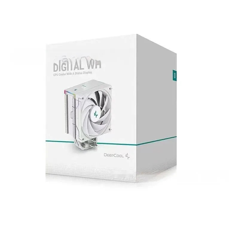 Deepcool AK-Series dual tower CPU air cooler with digital display and 120mm fan