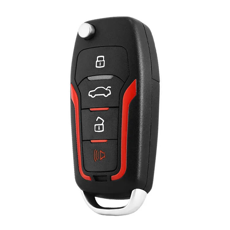 Black frost finish remote control car alarm system with two remotes for vehicle security