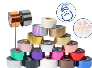 Roll of electrochemical aluminium hot foil stamping paper for leather and plastic branding