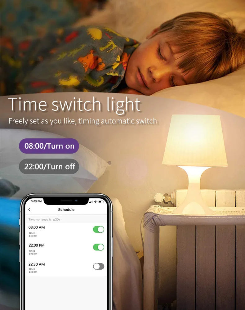 Wi-Fi smart GU10 LED spotlight bulb with RGBCCT colour and adjustable white light options